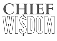 chief wisdom logo on a white background